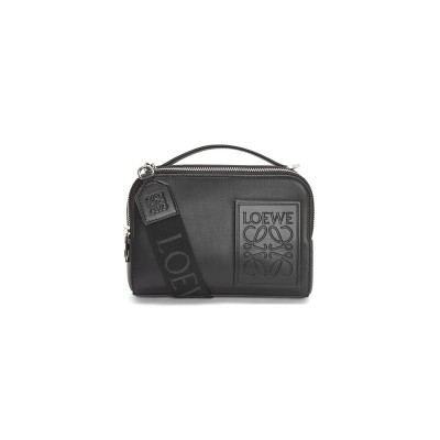 LOEWE MINI CROSSBODY CAMERA BAG IN SATIN CALFSKIN C565R41X05 (18*13*8.5cm)